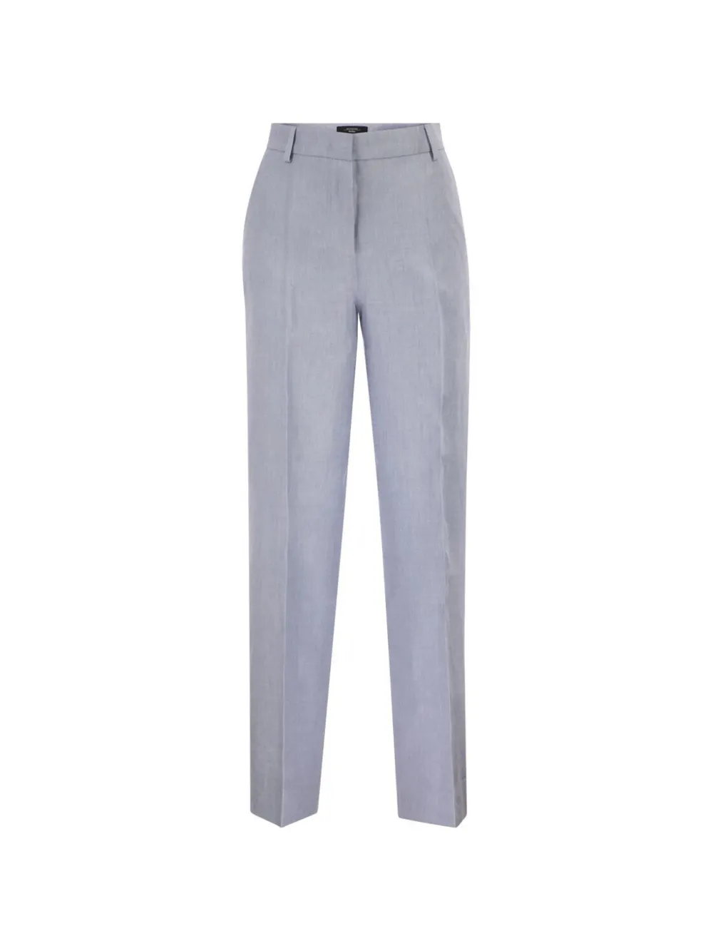 Weekend Max Mara pressed-crease linen trousers - Blu