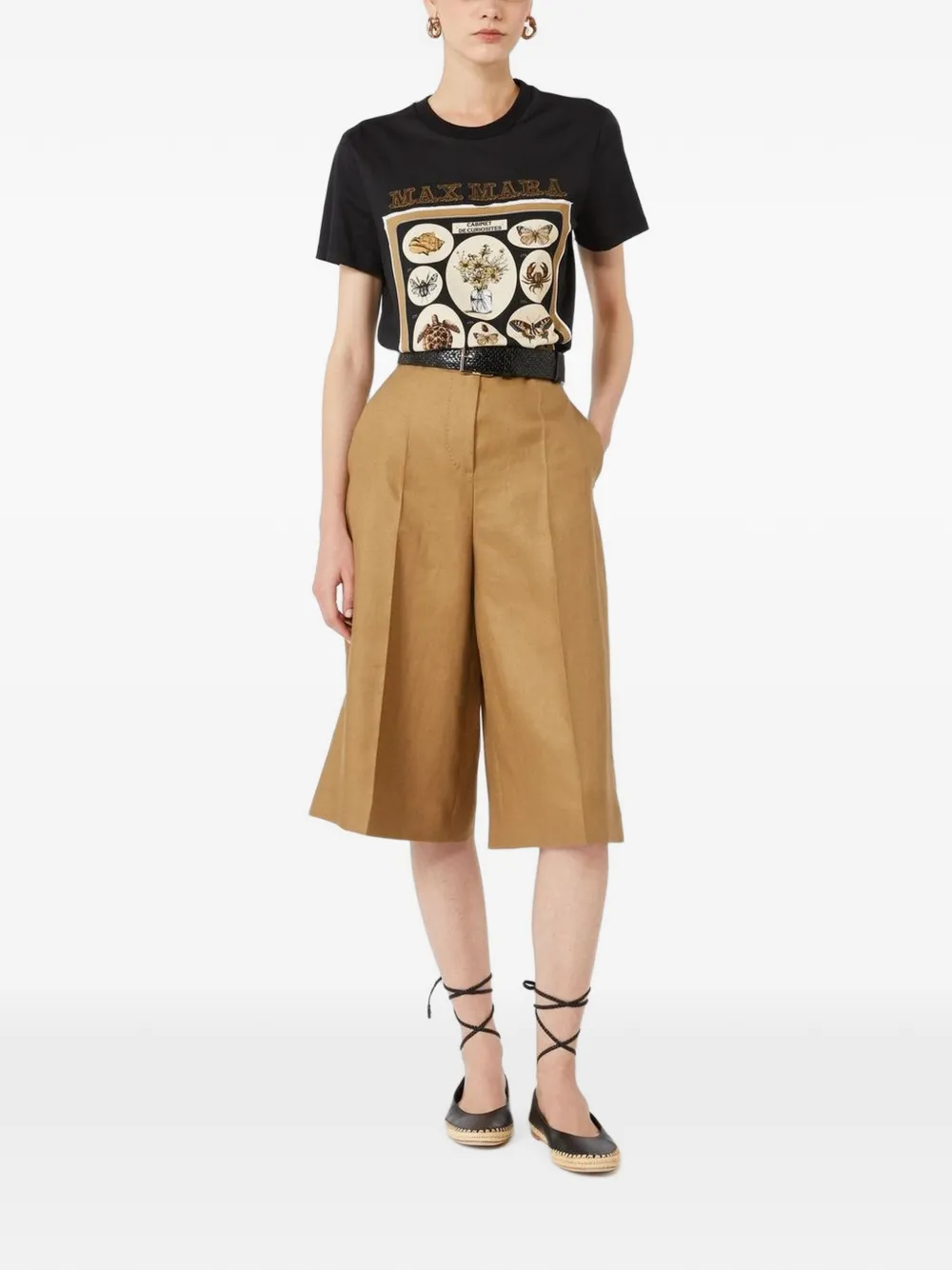 Max Mara Spadino graphic-print T-shirt - Nero