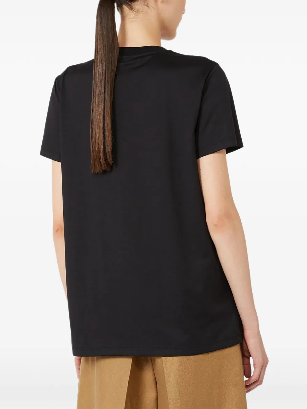 Max Mara Spadino T-shirt met grafische print Zwart