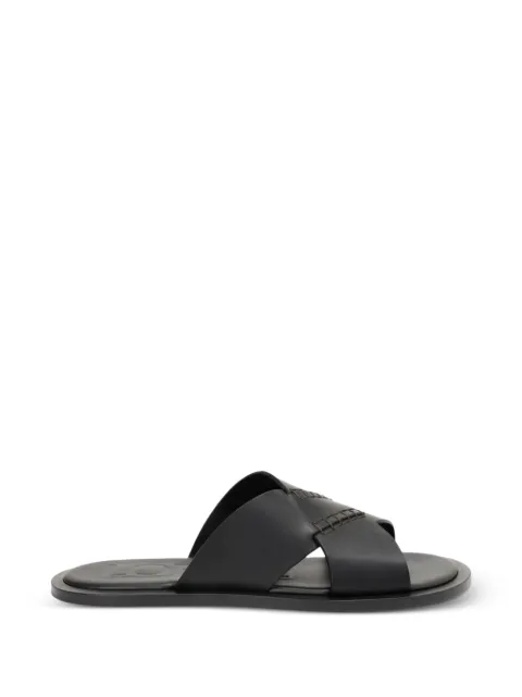 LOEWE criss-cross leather sandals