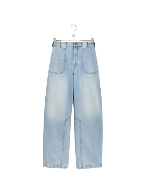 LOEWE jeans con paneles y efecto lavado
