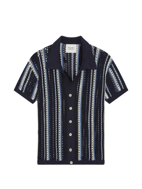Frescobol Carioca Pinto crochet-knit shirt