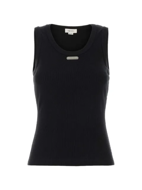 Alexander McQueen camiseta tejida de canalé