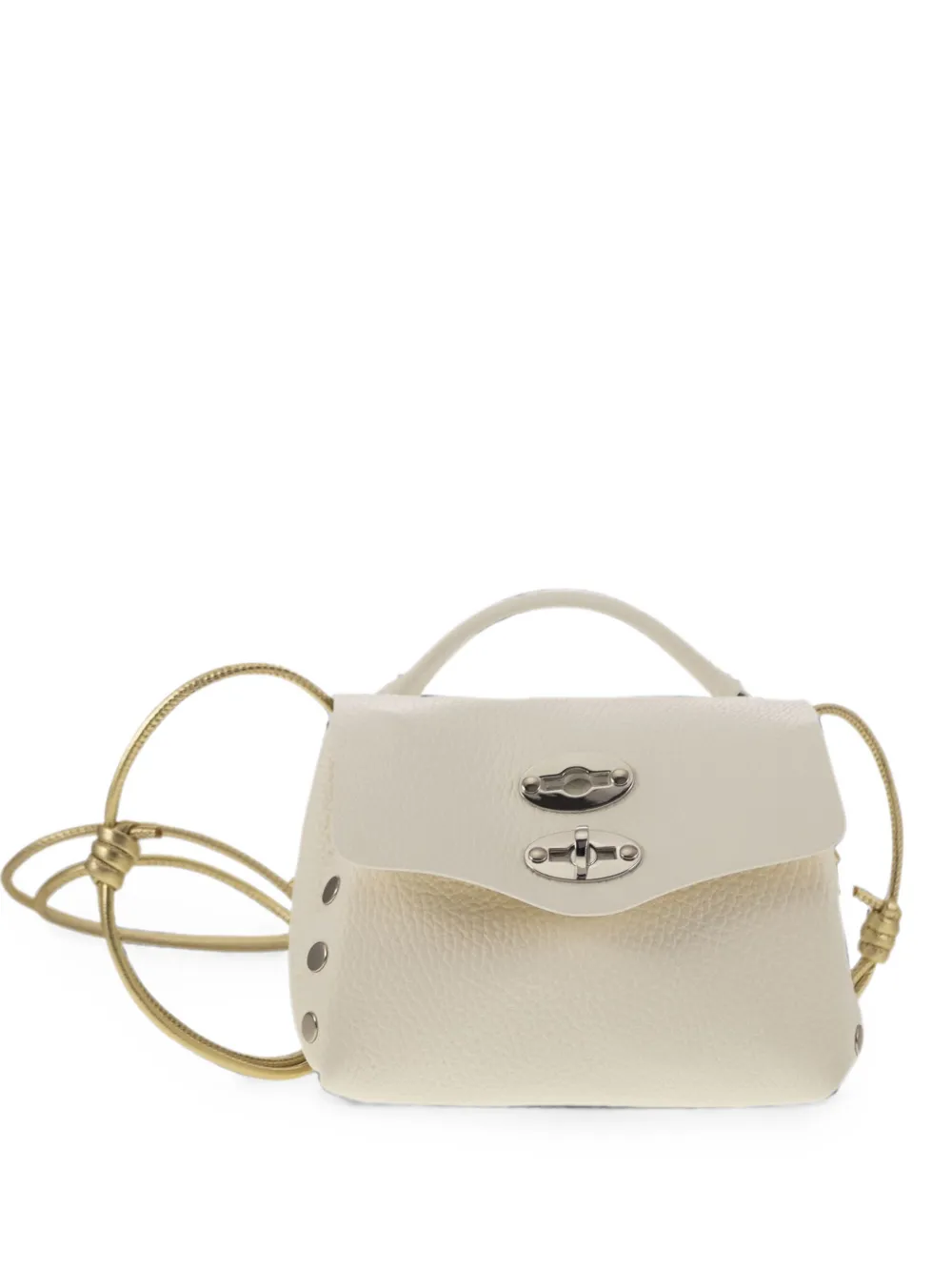 Zanellato Postina grained leather tote bag - Toni neutri