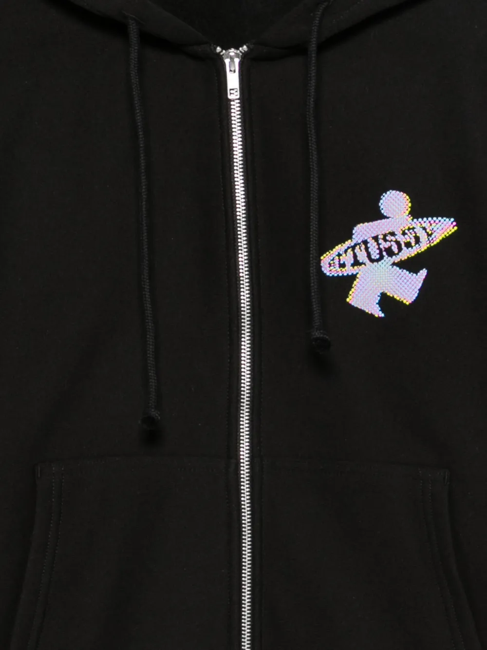 Stüssy zip-up Hoodie | Black | FARFETCH ZA
