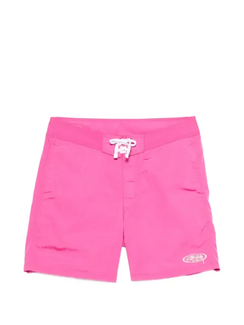 Stüssy logo-embroidered swim shorts