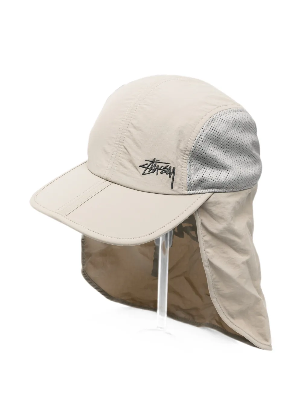 Stussy Logo-embroidered Baseball Cap In Neutral