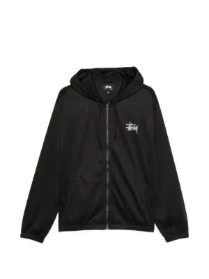 Stüssy Surf Size Gar. logo-print zip-up Hoodie | Grey | FARFETCH