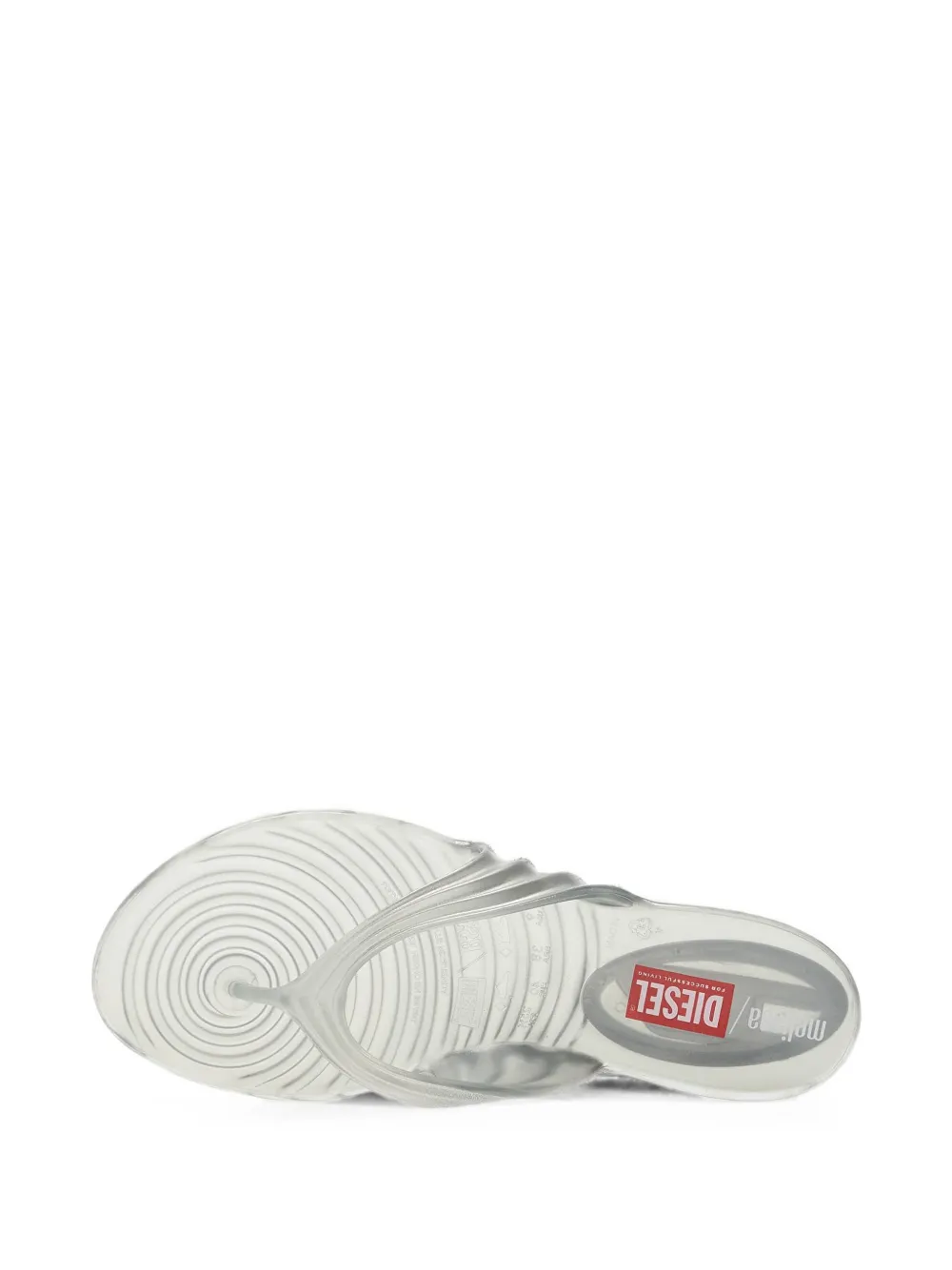 Melissa sculpted thong-strap sandals Wit