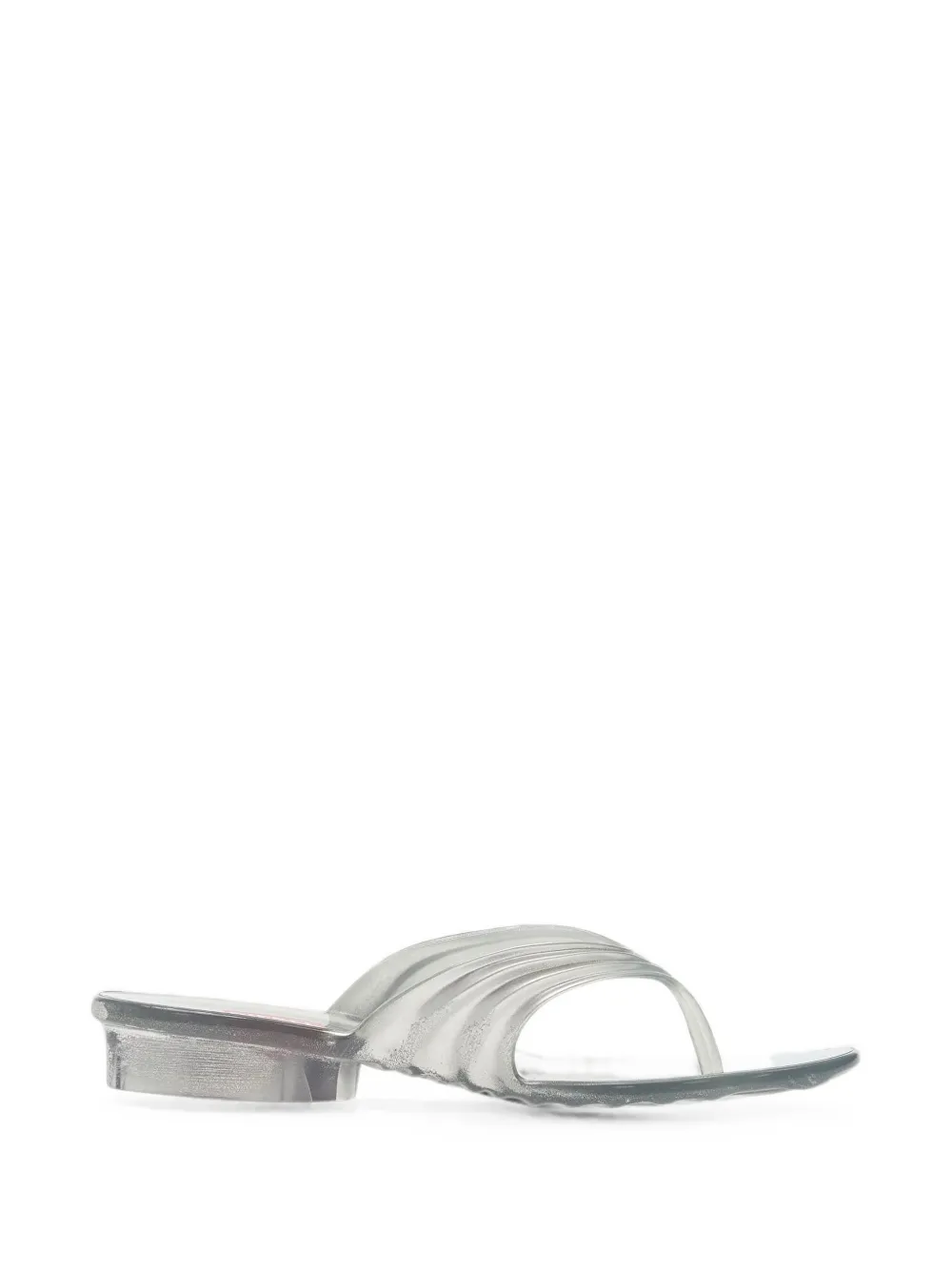 Melissa sculpted thong-strap sandals Wit