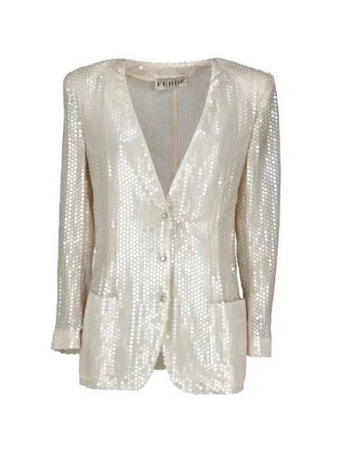 Gianfranco Ferré Pre-Owned sequin-embellished blazer