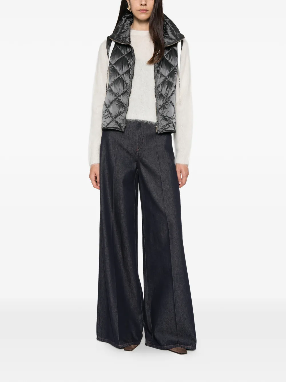 Max Mara The Cube quilted gilet - Gris Max Mara The Cube quilted gilet - Gris