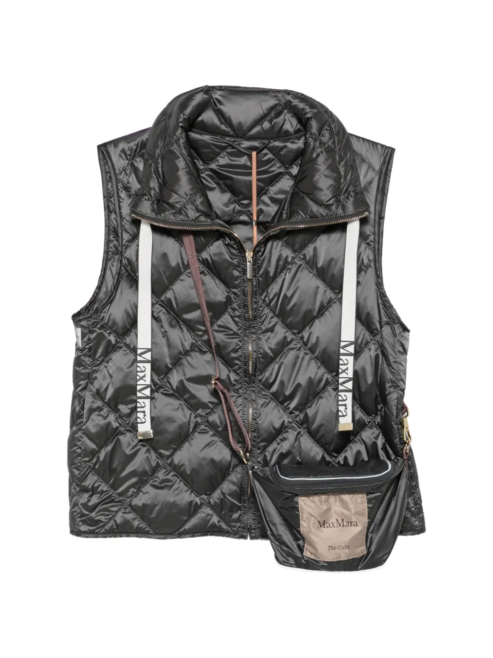 Max Mara The Cube quilted gilet - Grey