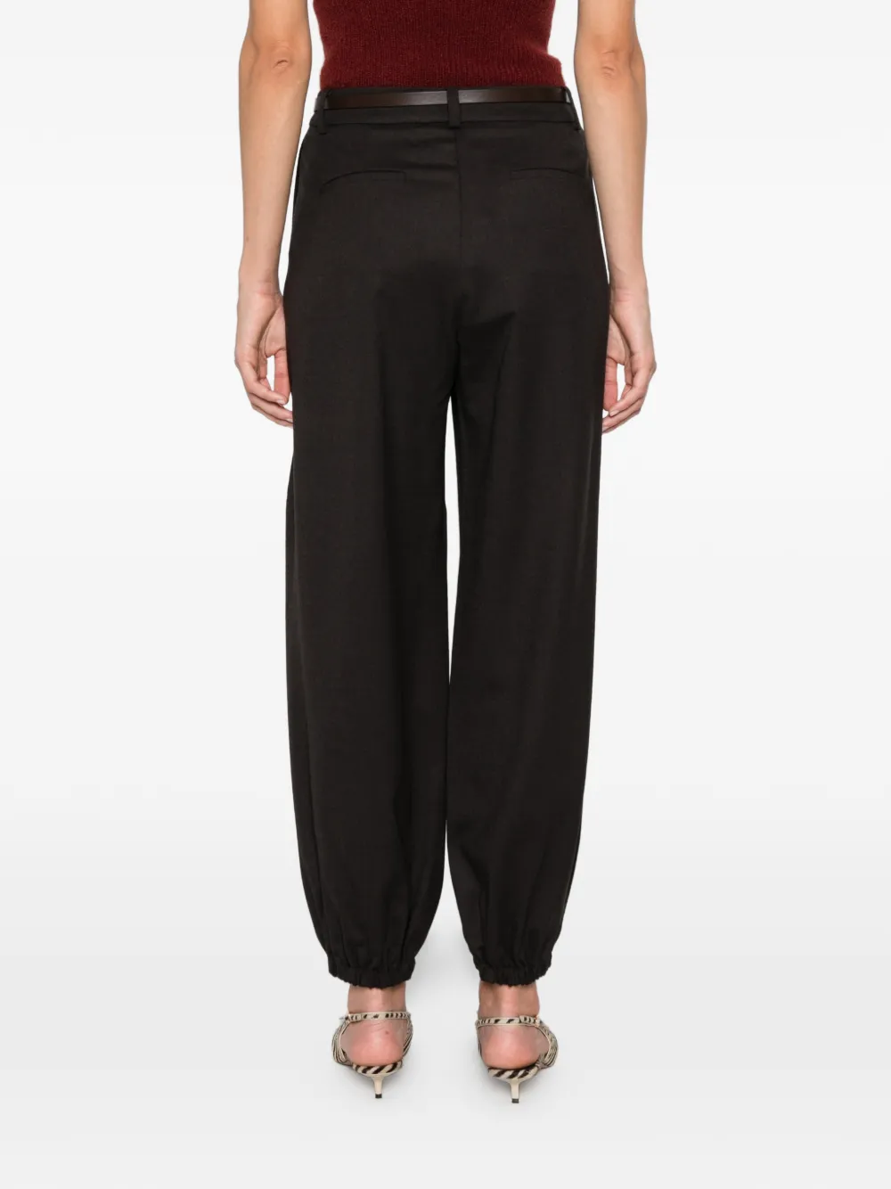 Max Mara Pergola broek met toelopende pijpen Bruin