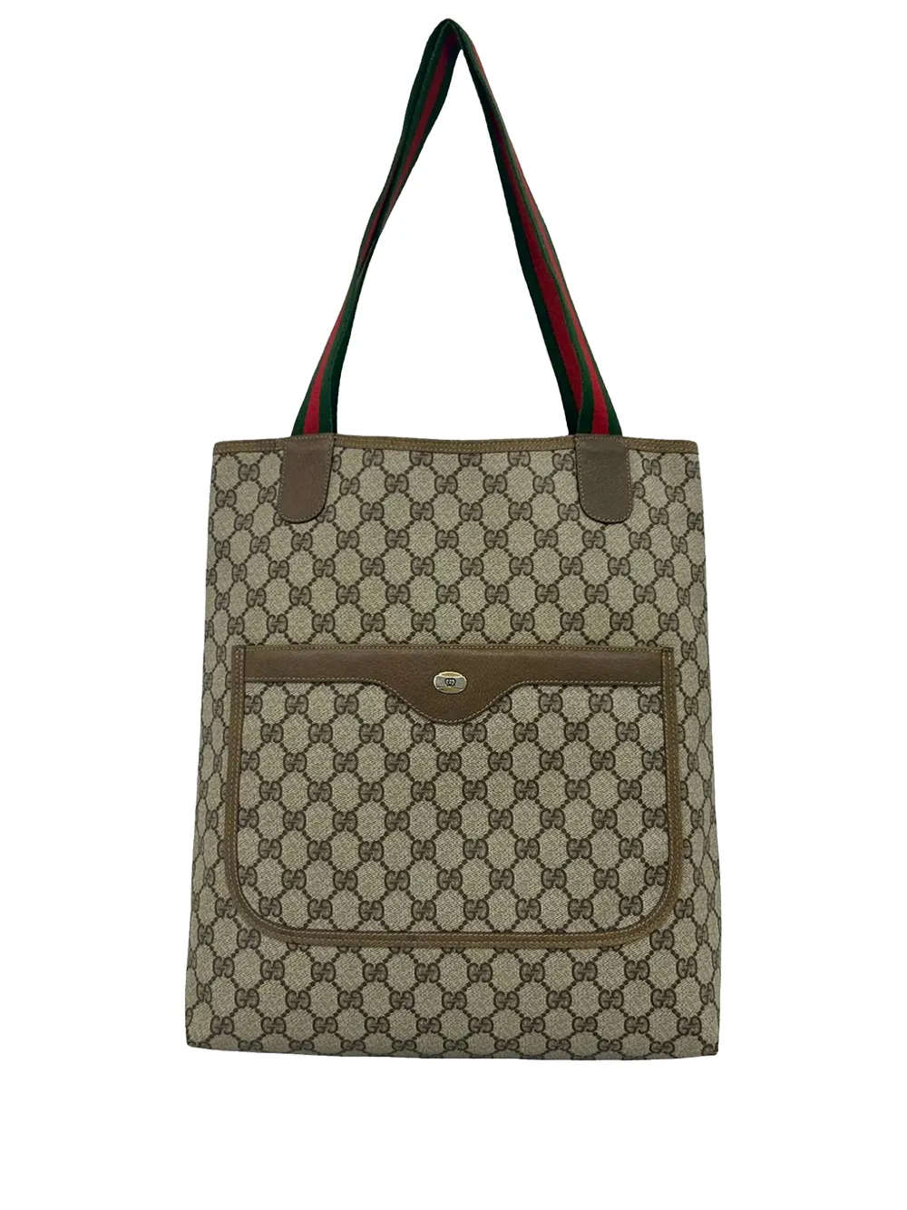 Gucci Pre-Owned 20th Century GG Supreme Web tote bag - Marrone
