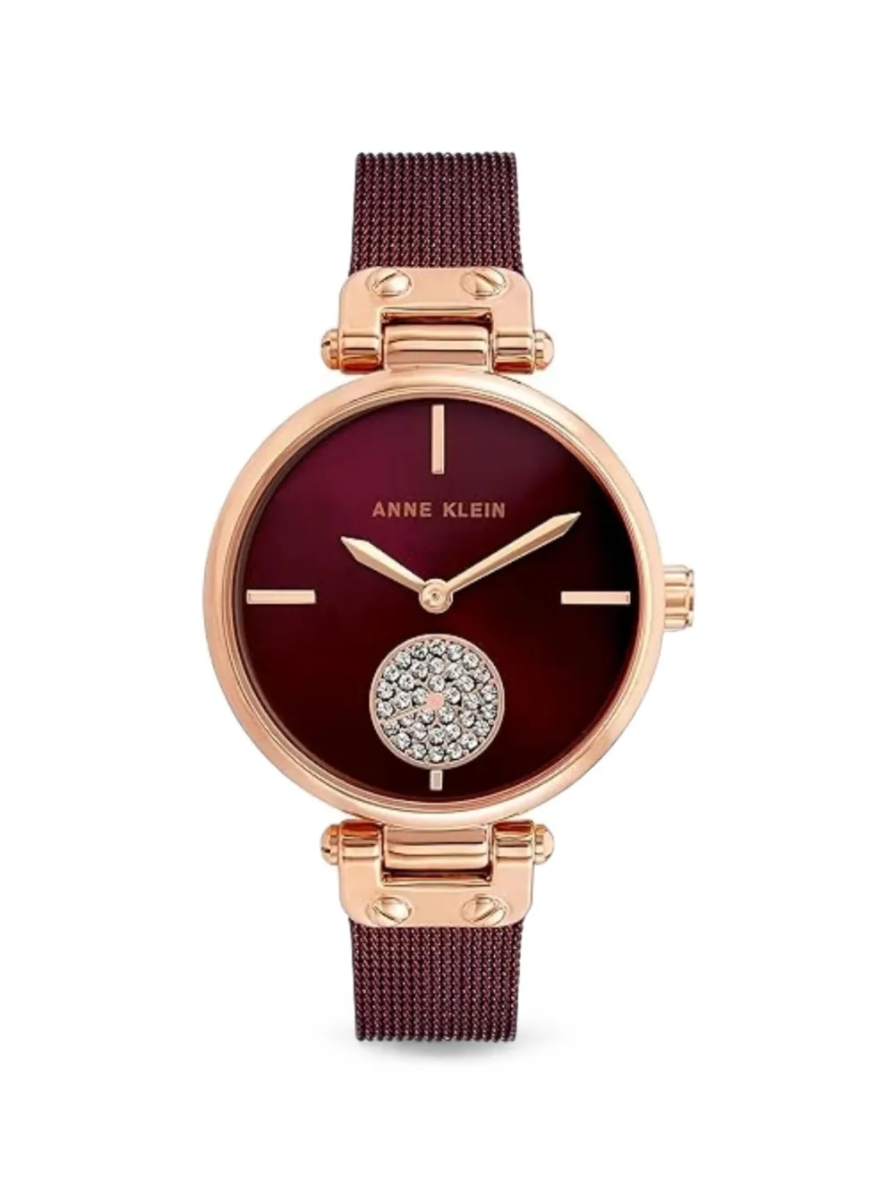 ANNE KLEIN Crystal 34mm watch - Rosso