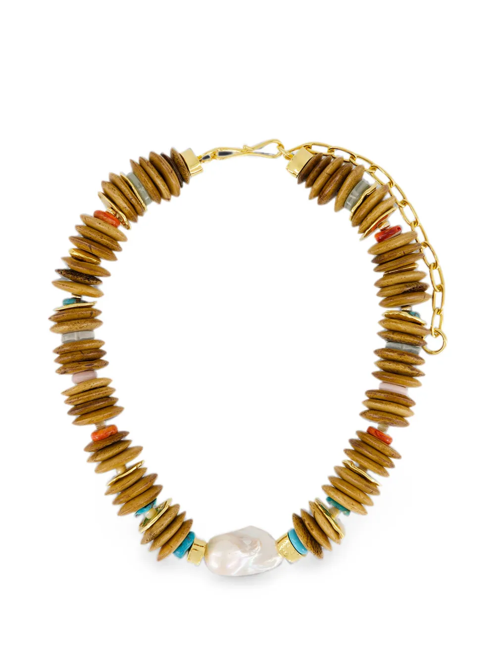 Lizzie Fortunato Collana con perle d'acqua dolce - Oro