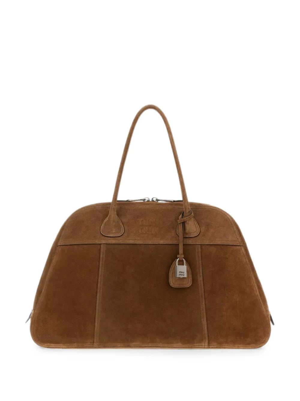 Miu Miu suede shoulder bag - Marrone