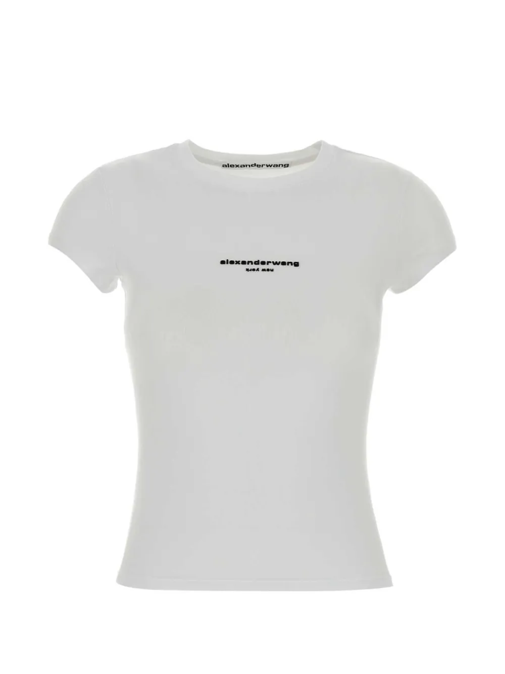 Alexander Wang logo-print short-sleeve T-shirt - Bianco