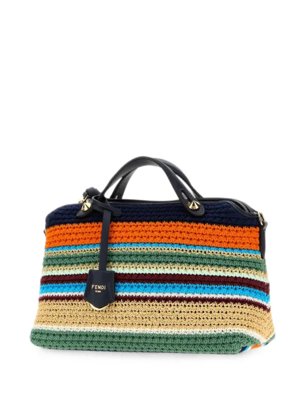 FENDI Medium By The Way Crochet Tote Bag | Blue | FARFETCH