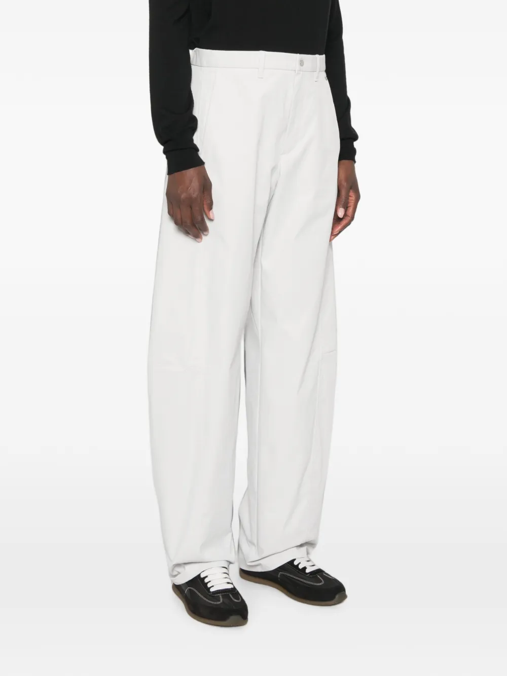 Herno Broek met diagonale zak Grijs