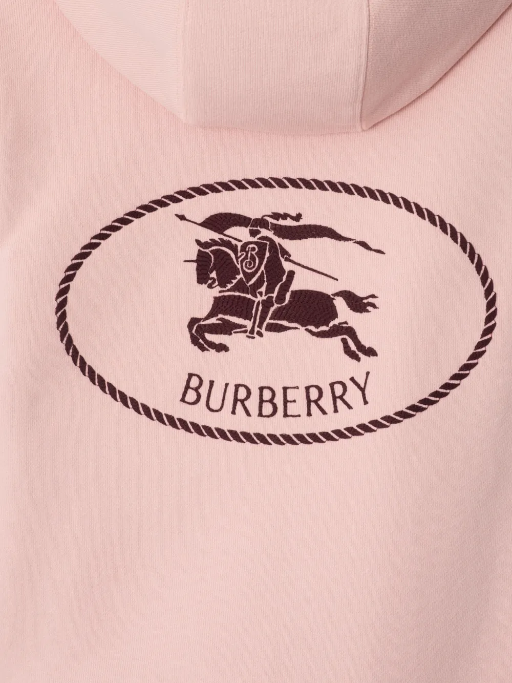 Burberry Knight Stamp katoenen hoodie met rits Roze