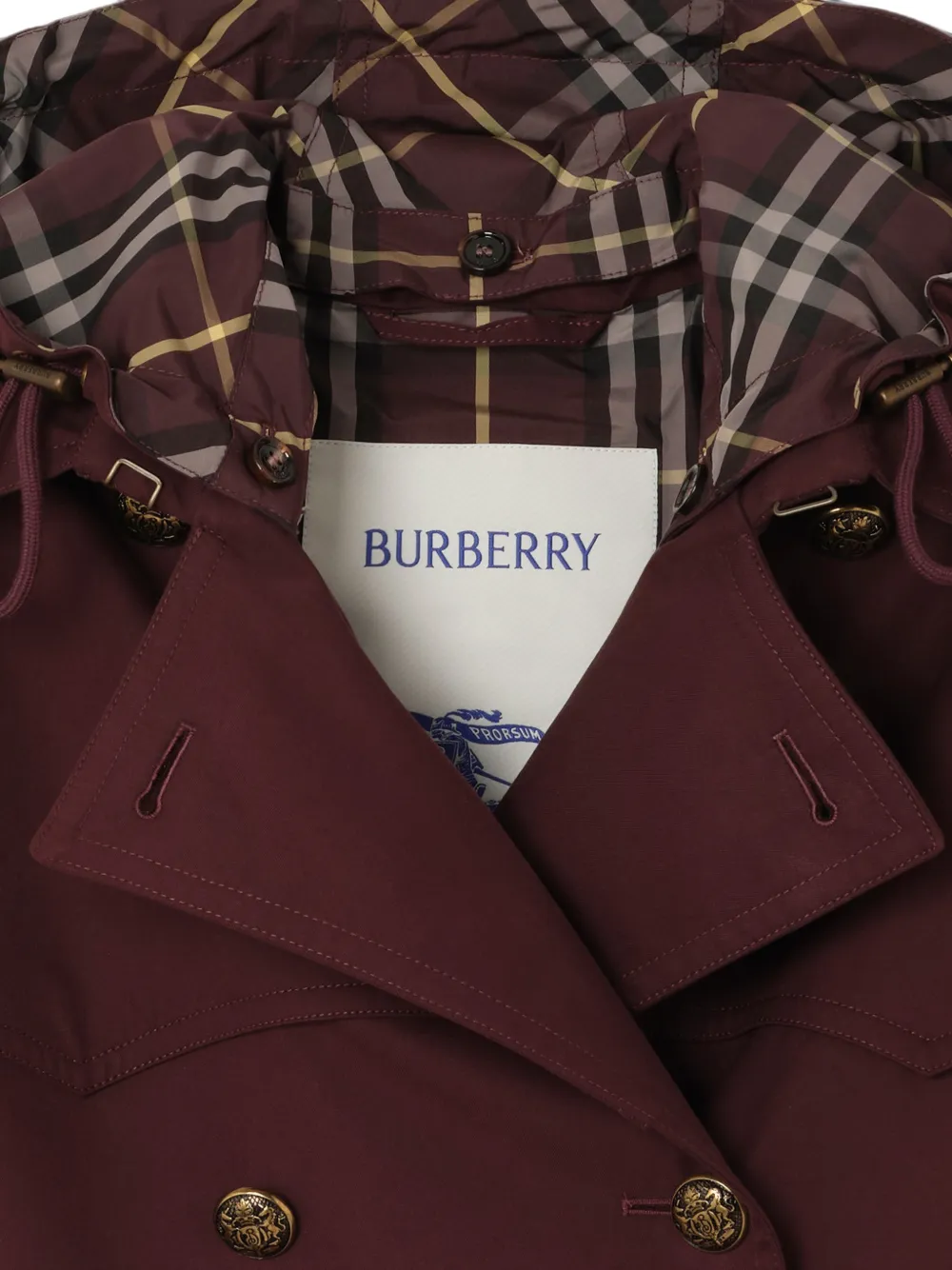 Burberry Foxfield tropische gabardine trenchcoat Rood