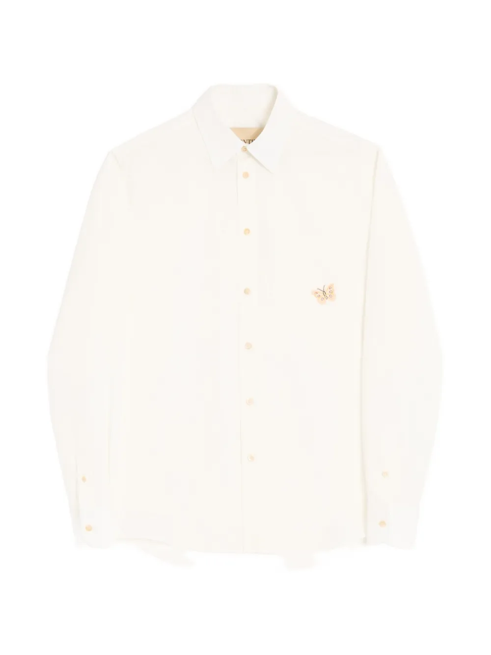 Valentino Garavani butterfly-embroidered poplin shirt