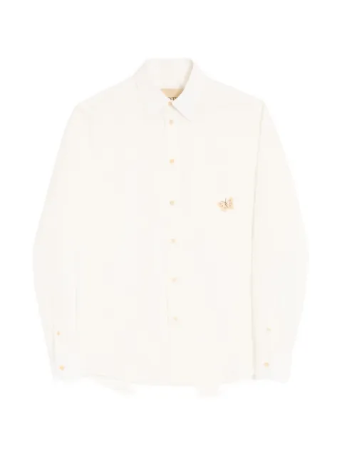 Valentino Garavani butterfly-embroidered poplin shirt