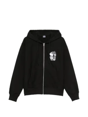 WTAPS Sign-YD Cotton Hoodie | Black | FARFETCH