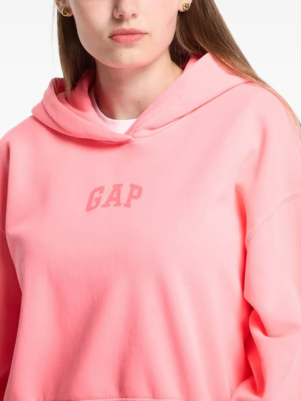 GAP Hoodie met logoprint Roze