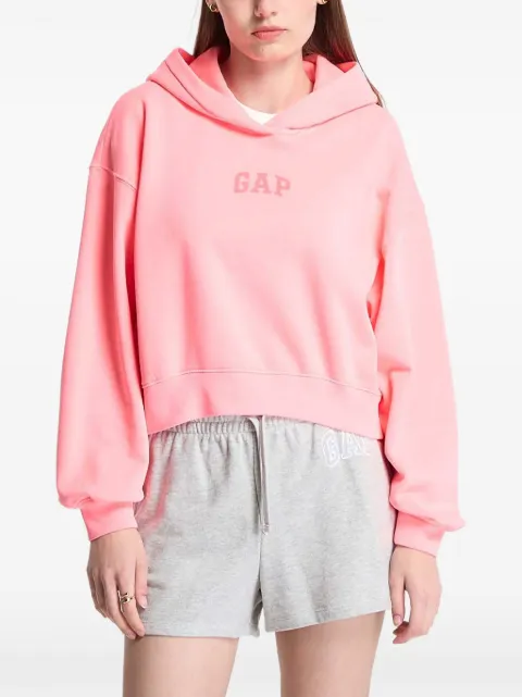 GAP logo-print cropped hoodie