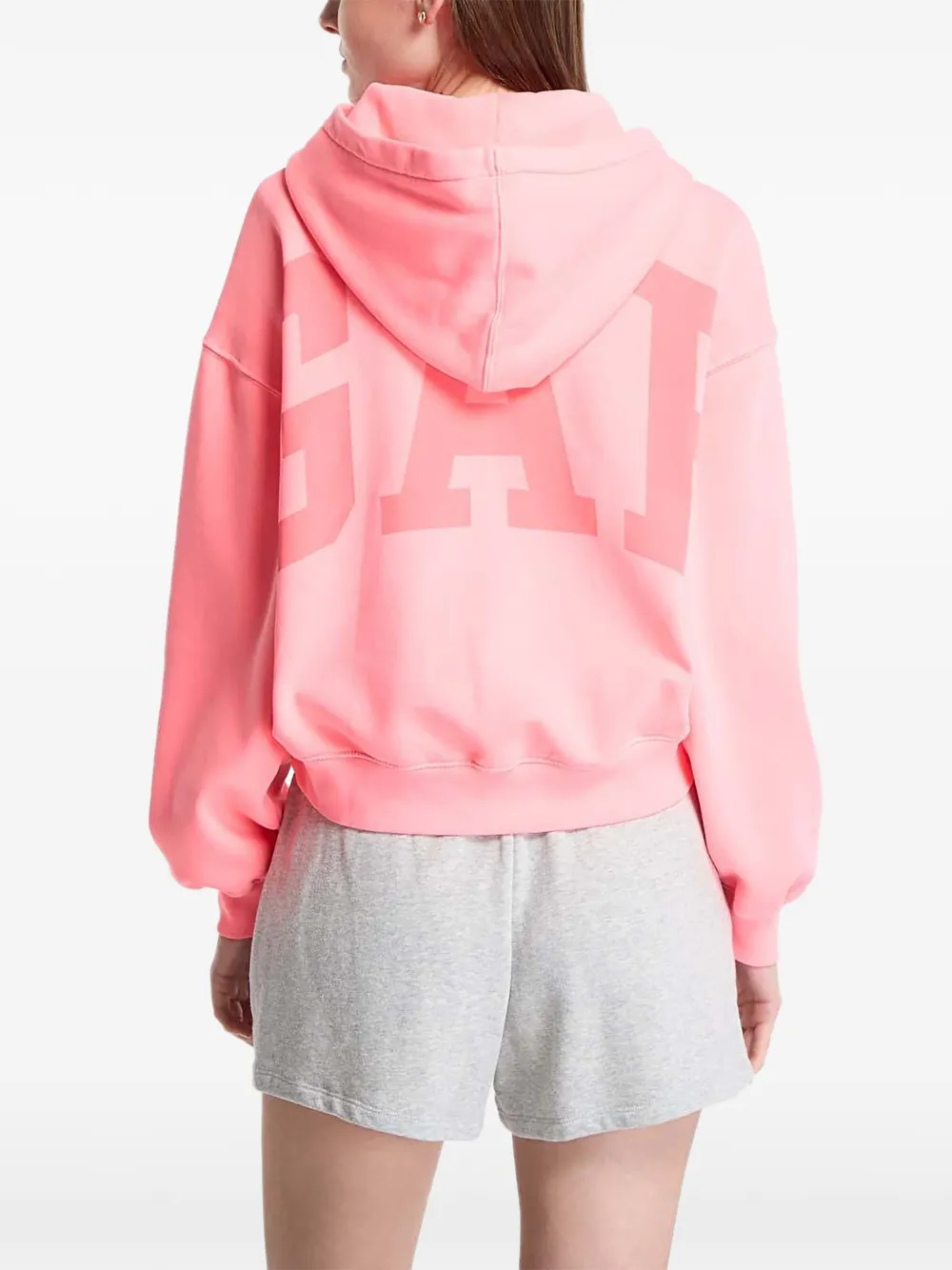 GAP Hoodie met logoprint Roze