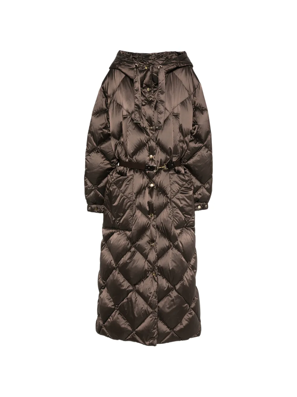Max Mara The Cube Abete quilted coat Bruin