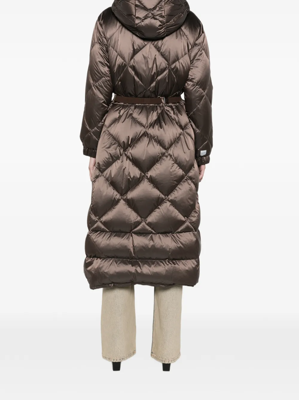 Max Mara The Cube Abete quilted coat Bruin