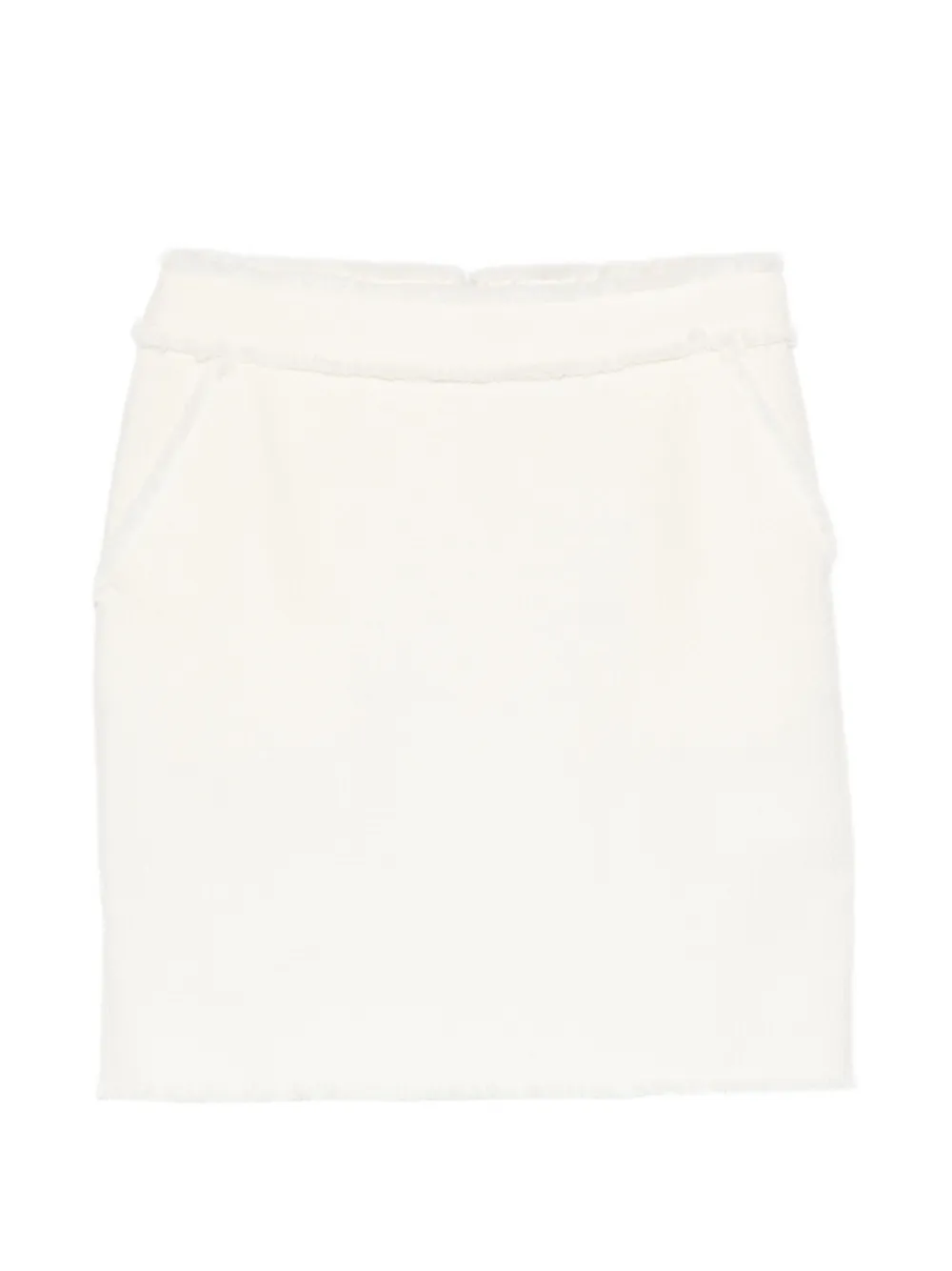Max Mara frayed-edge mini skirt