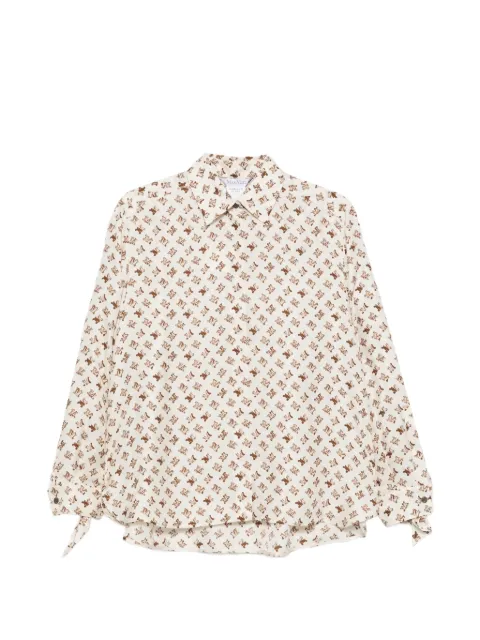 Max Mara oversized printed silk shirt