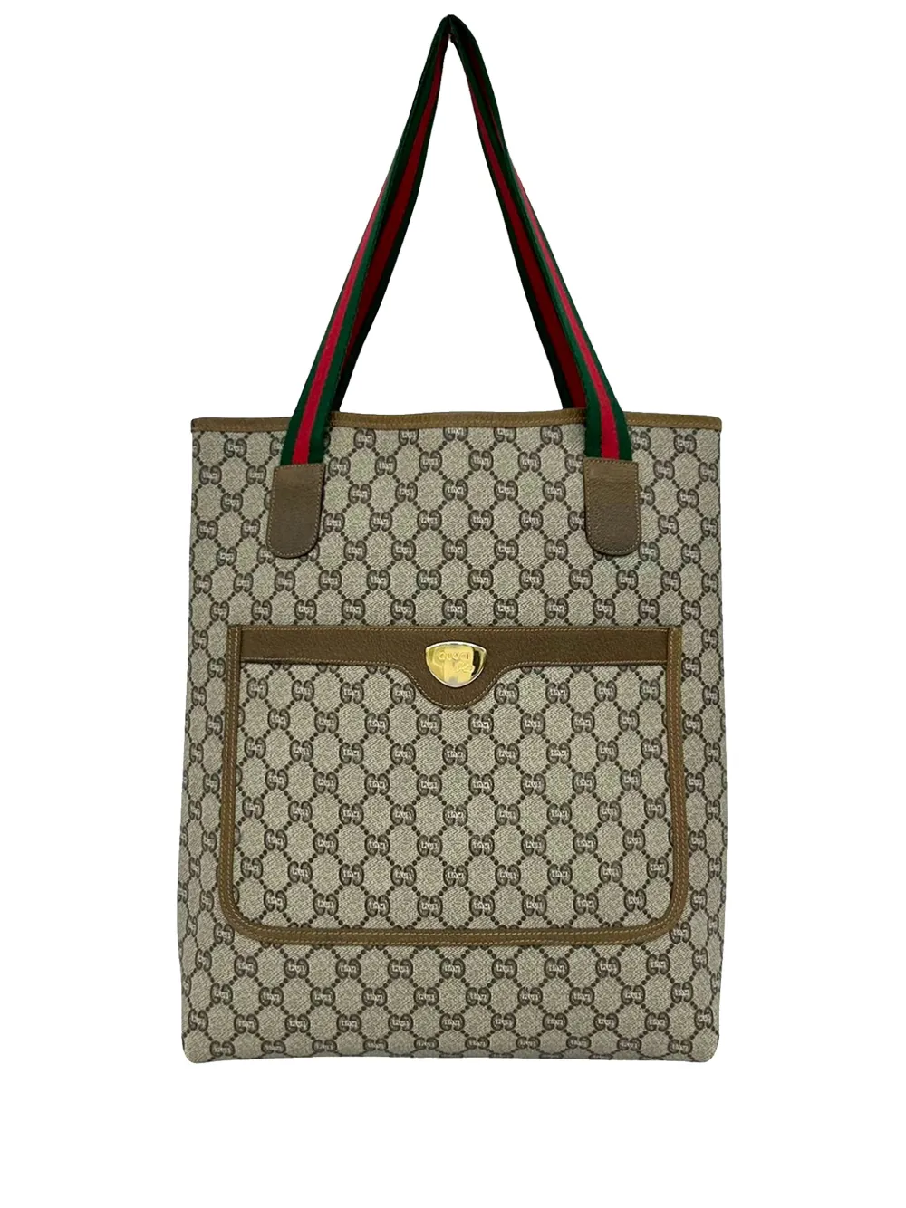 Gucci Pre-Owned 20th Century GG Supreme Web tote bag - Marrone