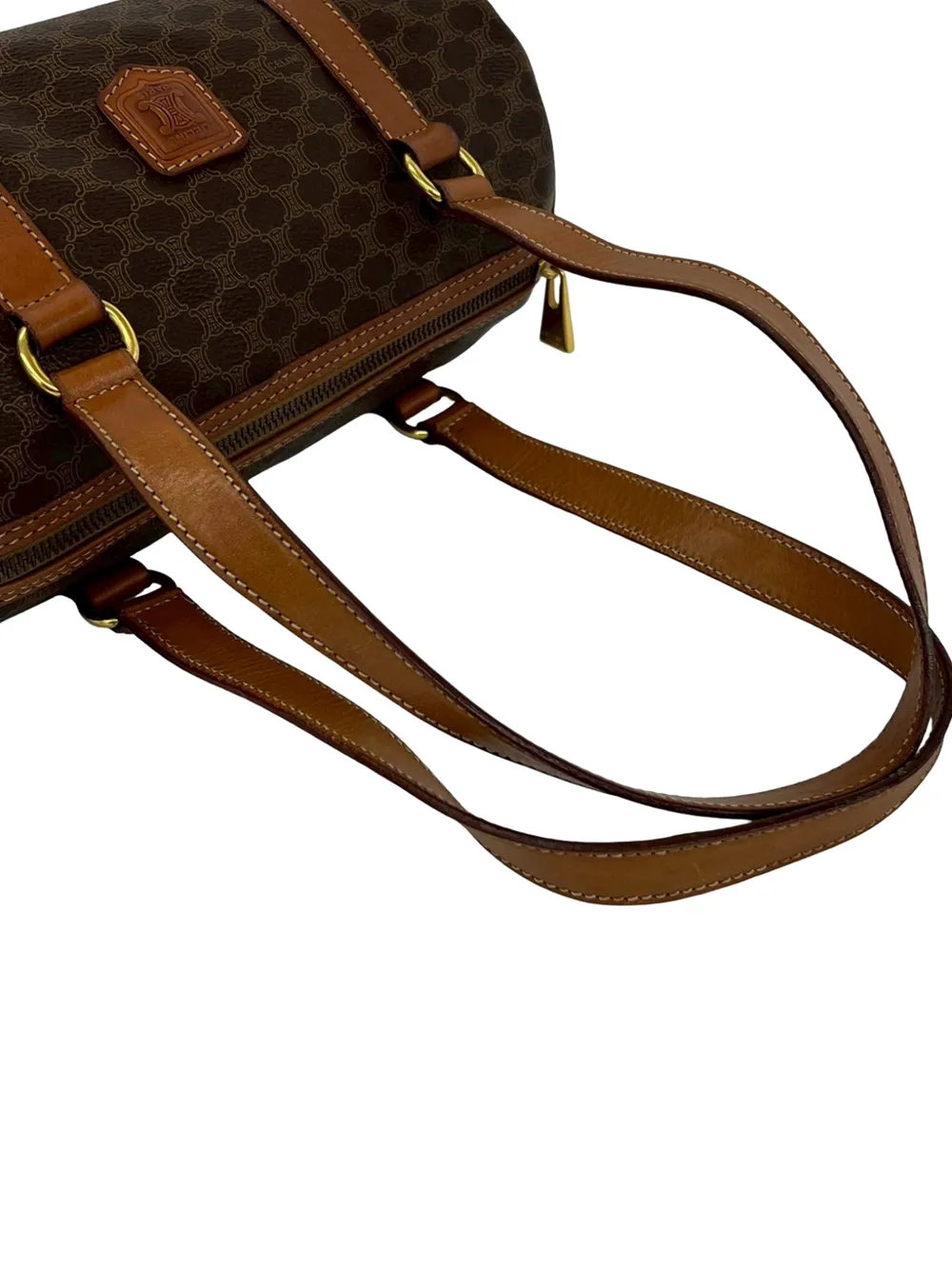 Celine Pre-Owned 1995 Macadam Coated Canvas Shoulder Bag | Brown