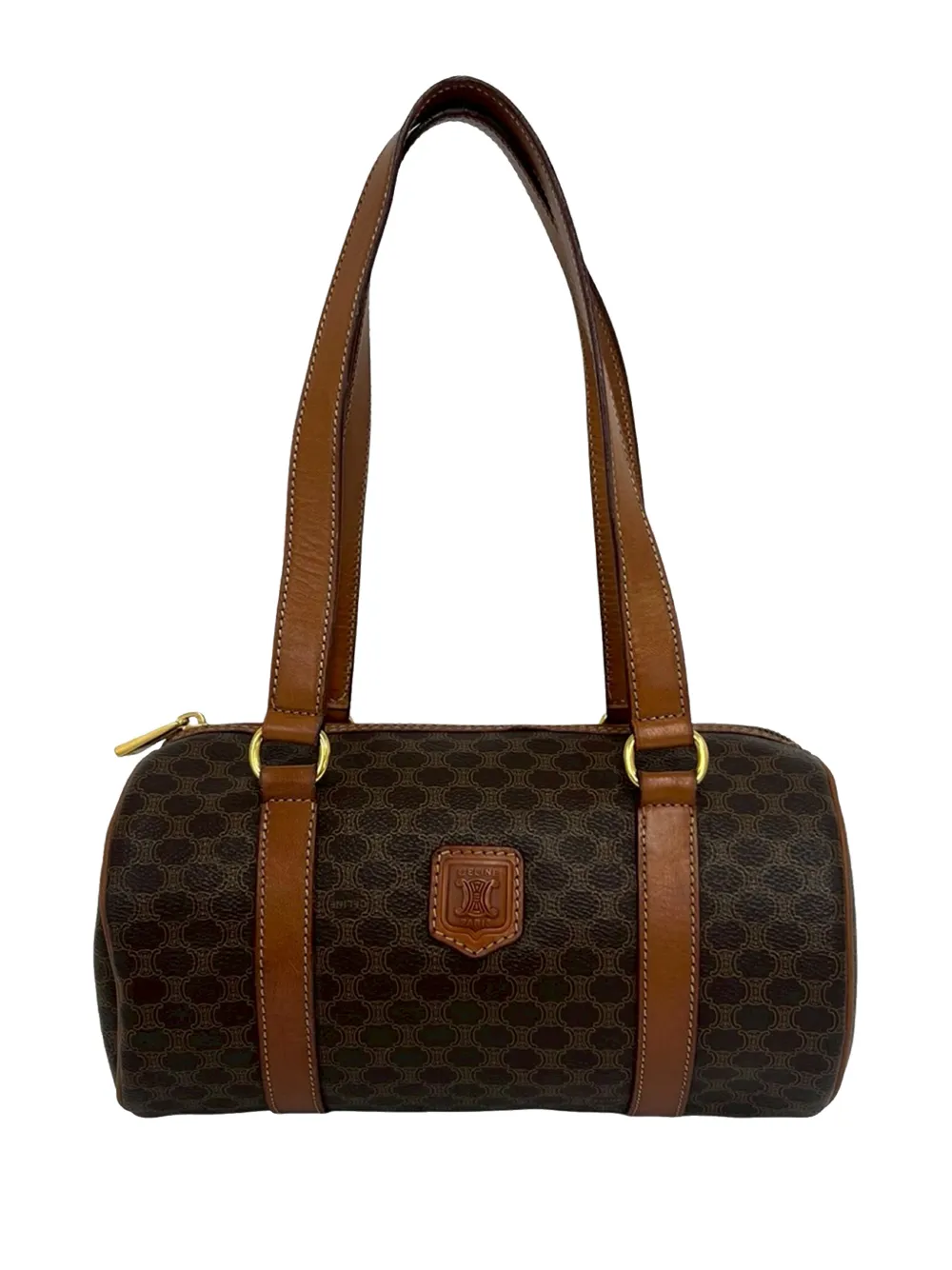Celine Pre-Owned 1995 Macadam Coated Canvas shoulder bag - Brown