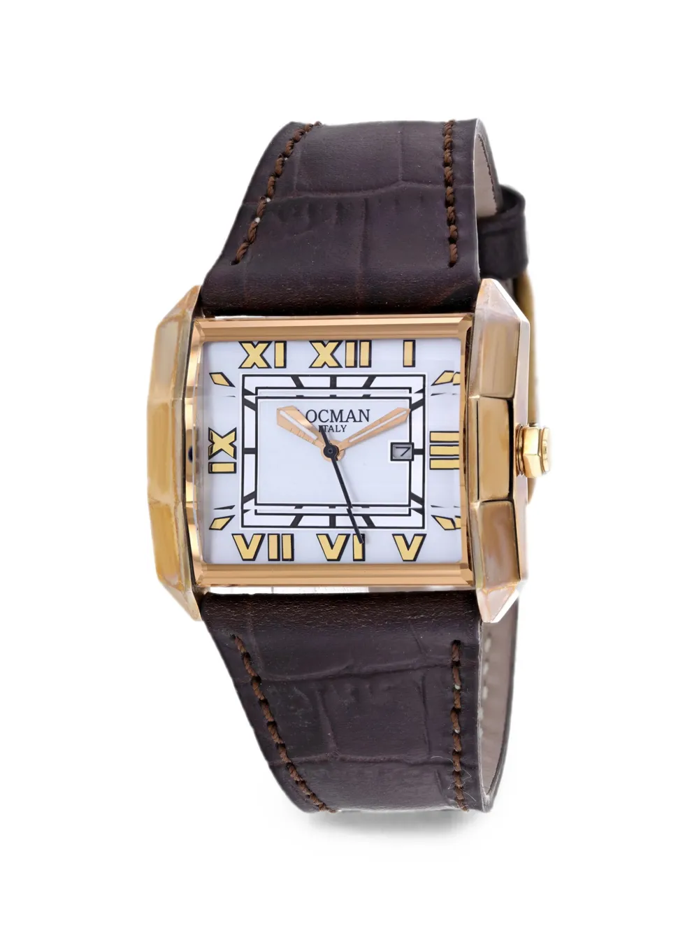 Locman Italy leather-strap 41mm watch - Argento