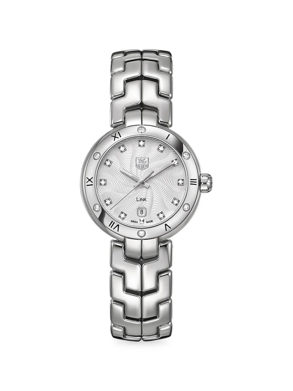 Tag Heuer Link Diamond 29mm Watch In Metallic