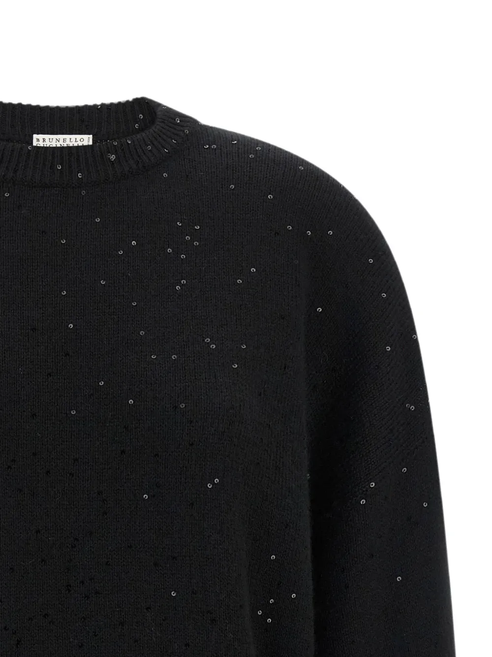 Brunello Cucinelli sequin-appliqué sweater - Nero