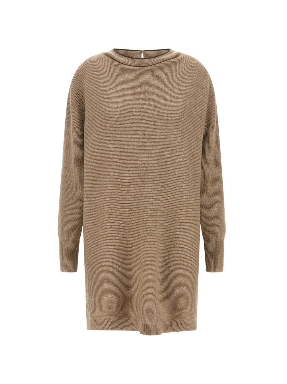 Brunello Cucinelli ribbed-knit dress - Toni neutri