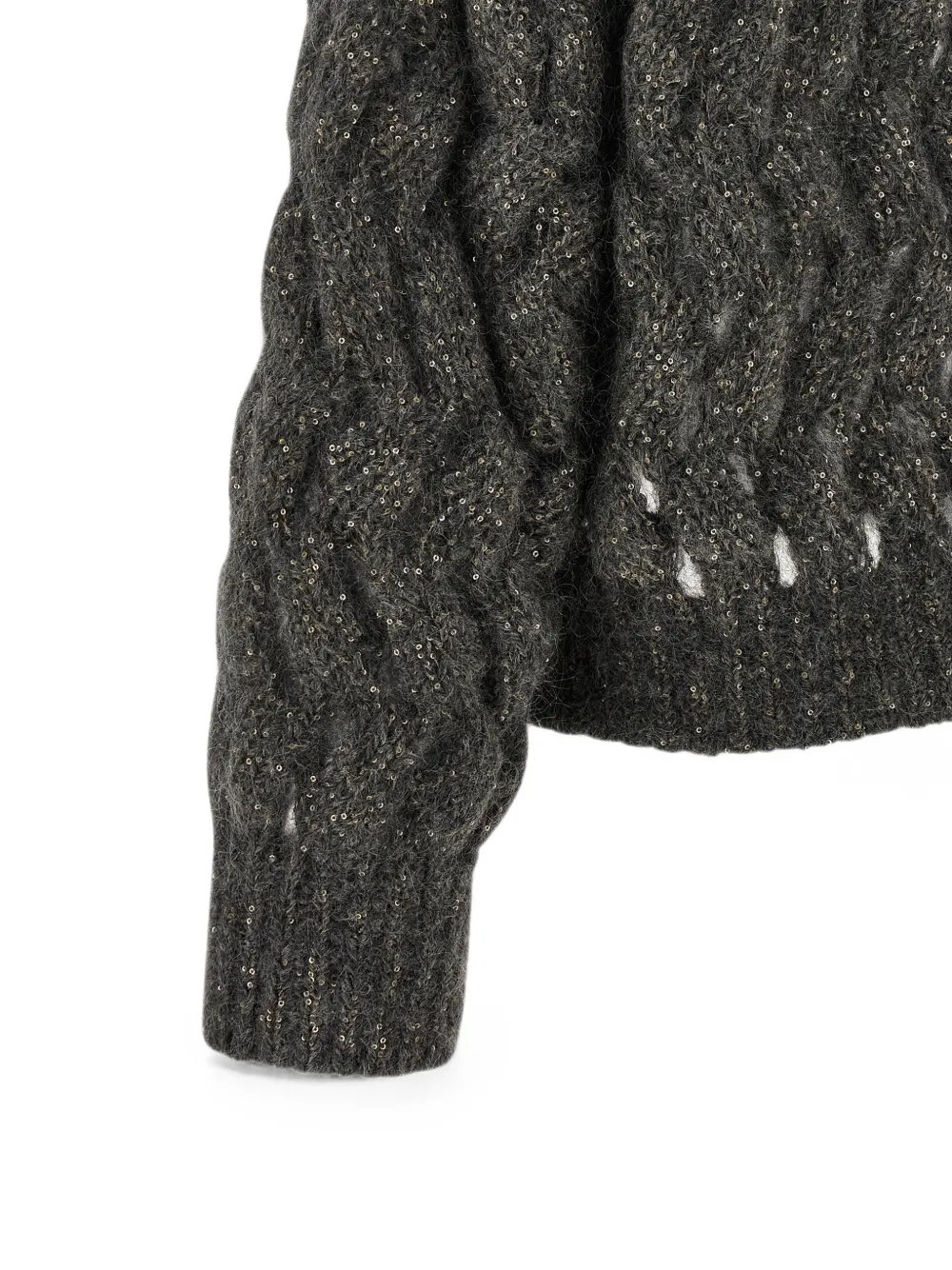 Brunello Cucinelli Dazzling Waves trui Grijs