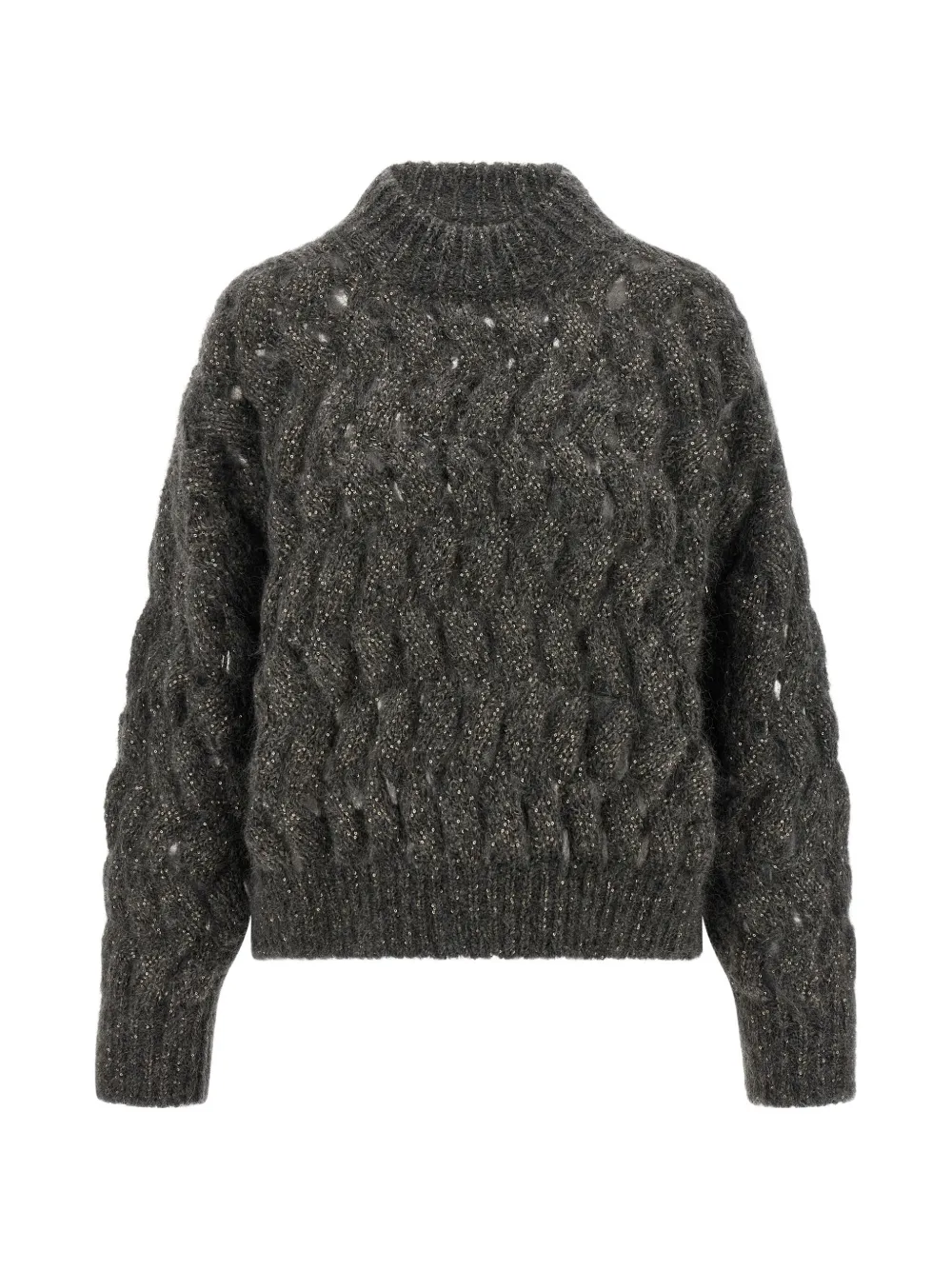 Brunello Cucinelli Dazzling Waves sweater - Grey