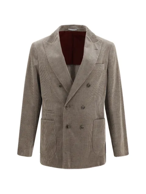 Brunello Cucinelli double-breasted corduroy jacket