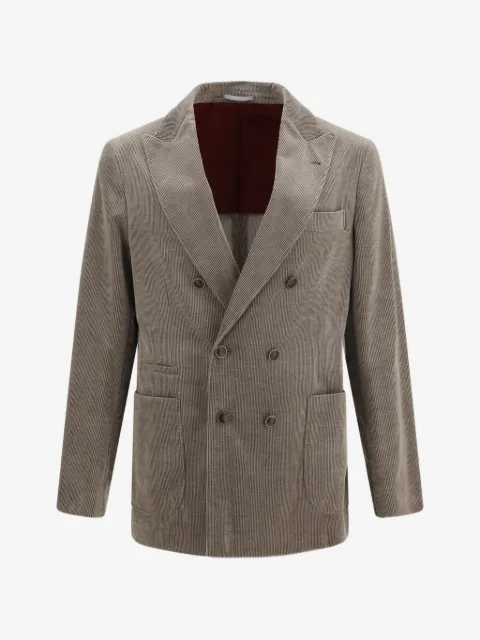Brunello Cucinelli double-breasted corduroy jacket