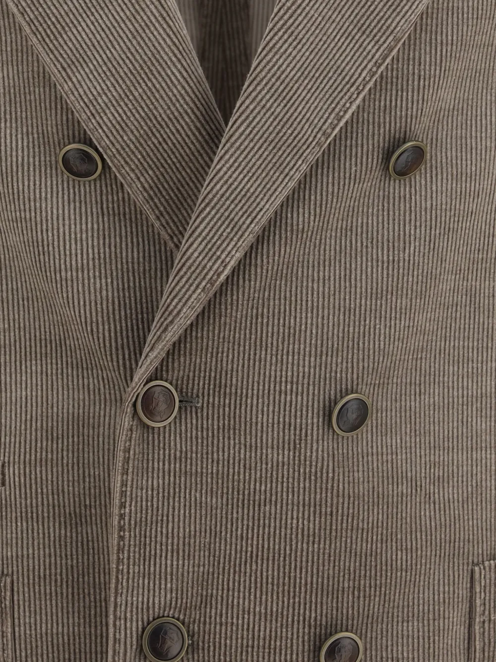 Brunello Cucinelli Ribfluwelen jack Beige
