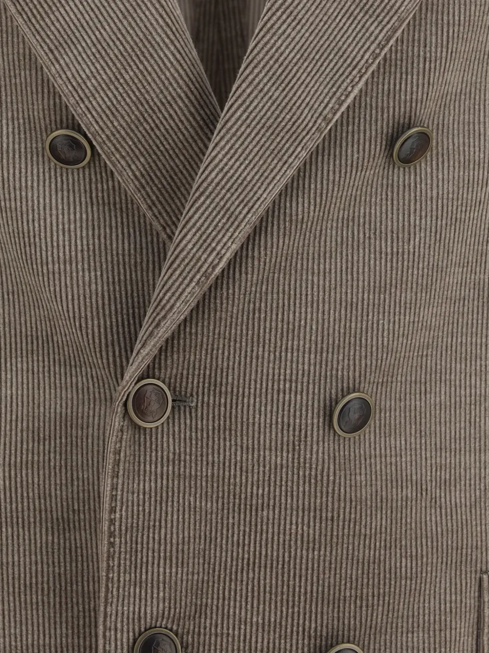 Brunello Cucinelli Ribfluwelen jack Beige